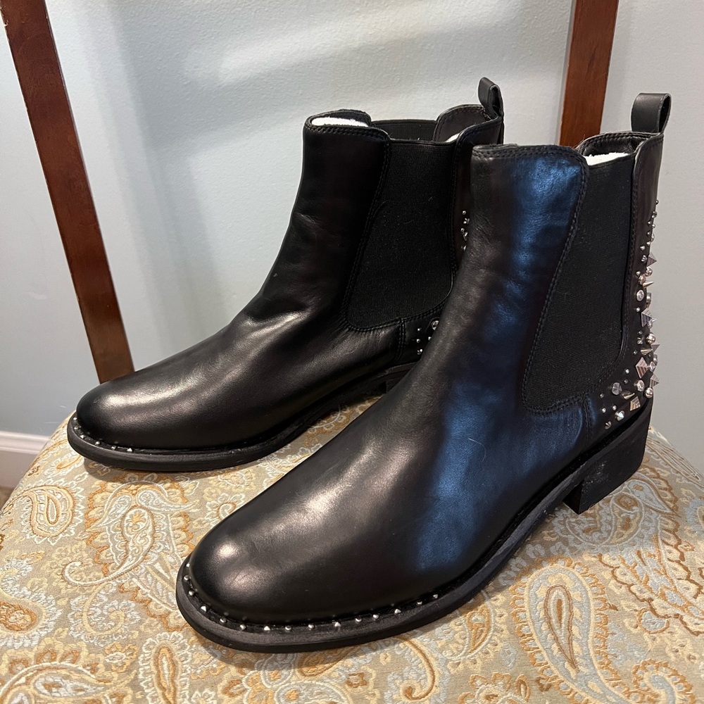 Sam Edelman black studded boots